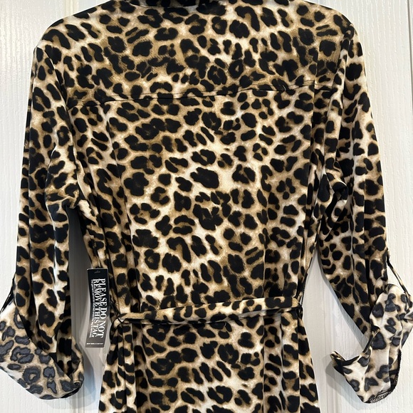 NWT New York & Co Maxi Shirtdress Size L - Picture 5 of 5